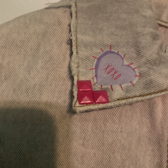 Vintage 80’s Love Denim Vest - Picture 3 of 9